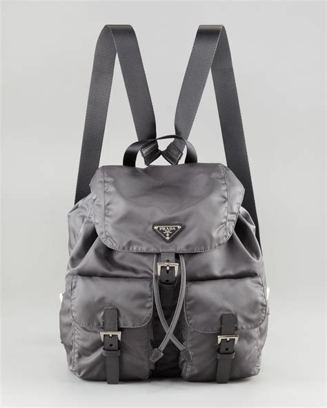 prada backpack street style|Prada nylon backpack large.